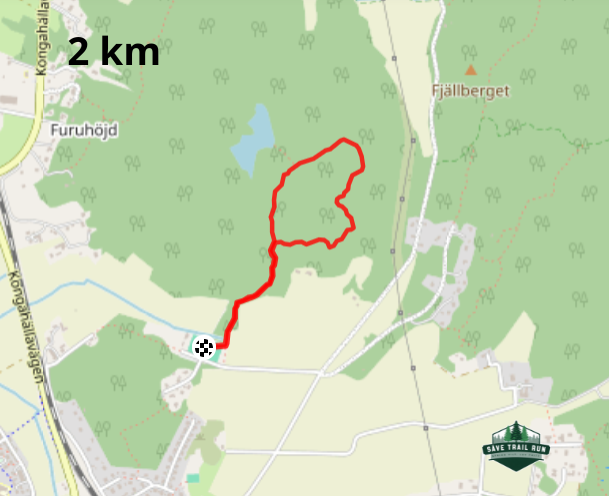 Bansträckning 2 km